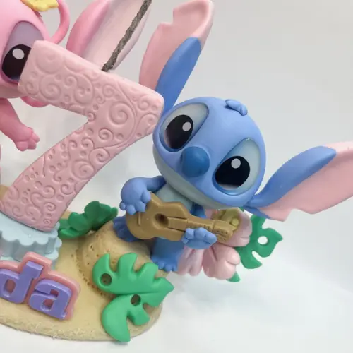 Vela Stitch e Angel - Biscuit (personalizada)