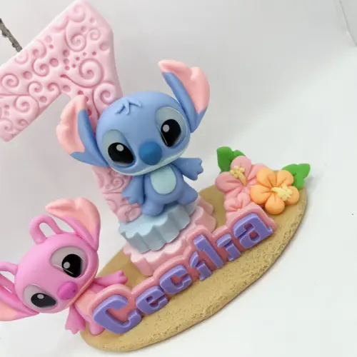 Vela Stitch e Angel P - Biscuit (personalizada)