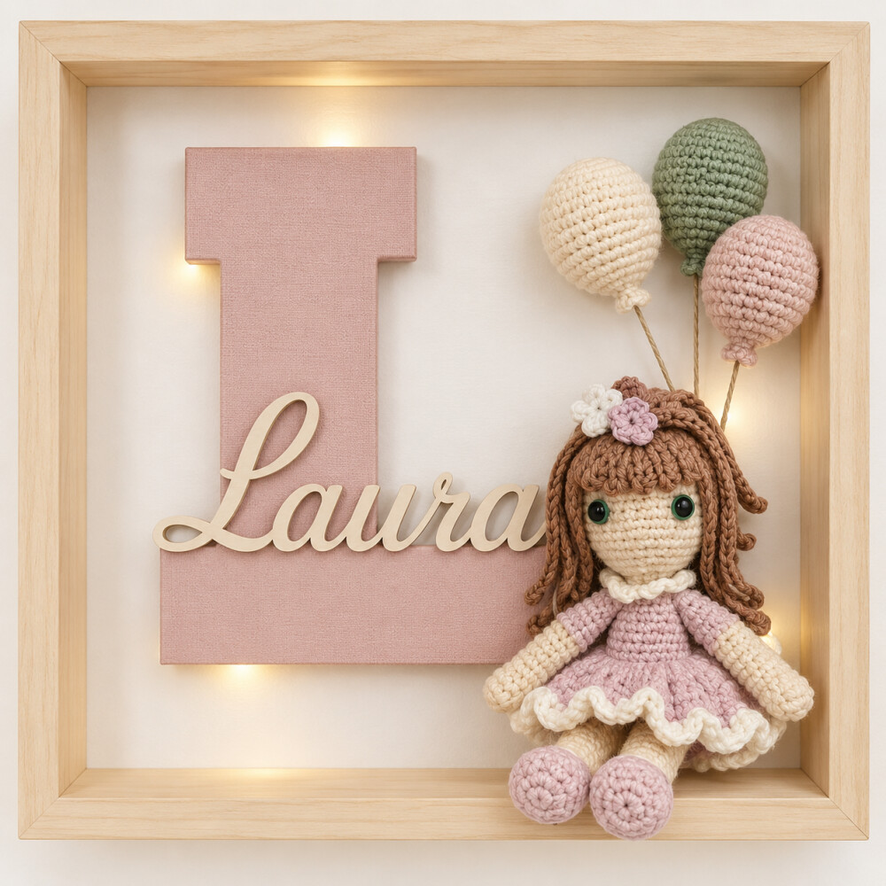 Porta de Maternidade - Amigurumi  Laura Flores
