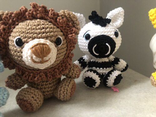 Móbile em Amigurumi Baby Safári