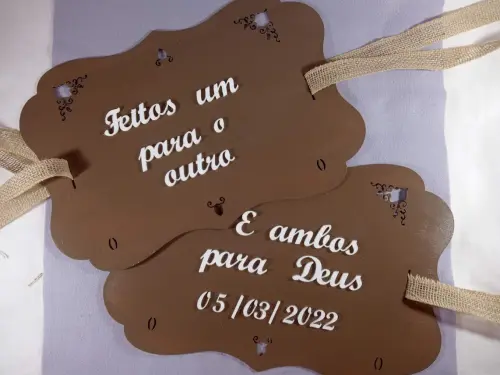 PLACAS PARA CADEIRA CASAMENTO