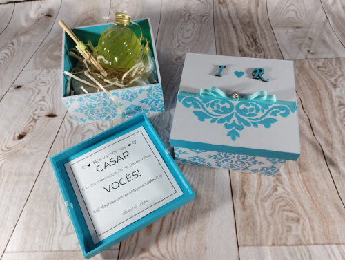 CAIXA CONVITE PARA PADRINHOS (KIT)