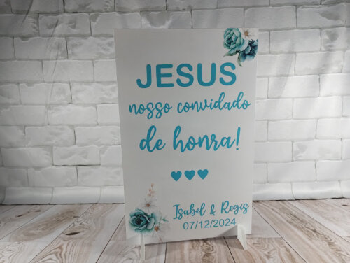 PLACA PARA CASAMENTO