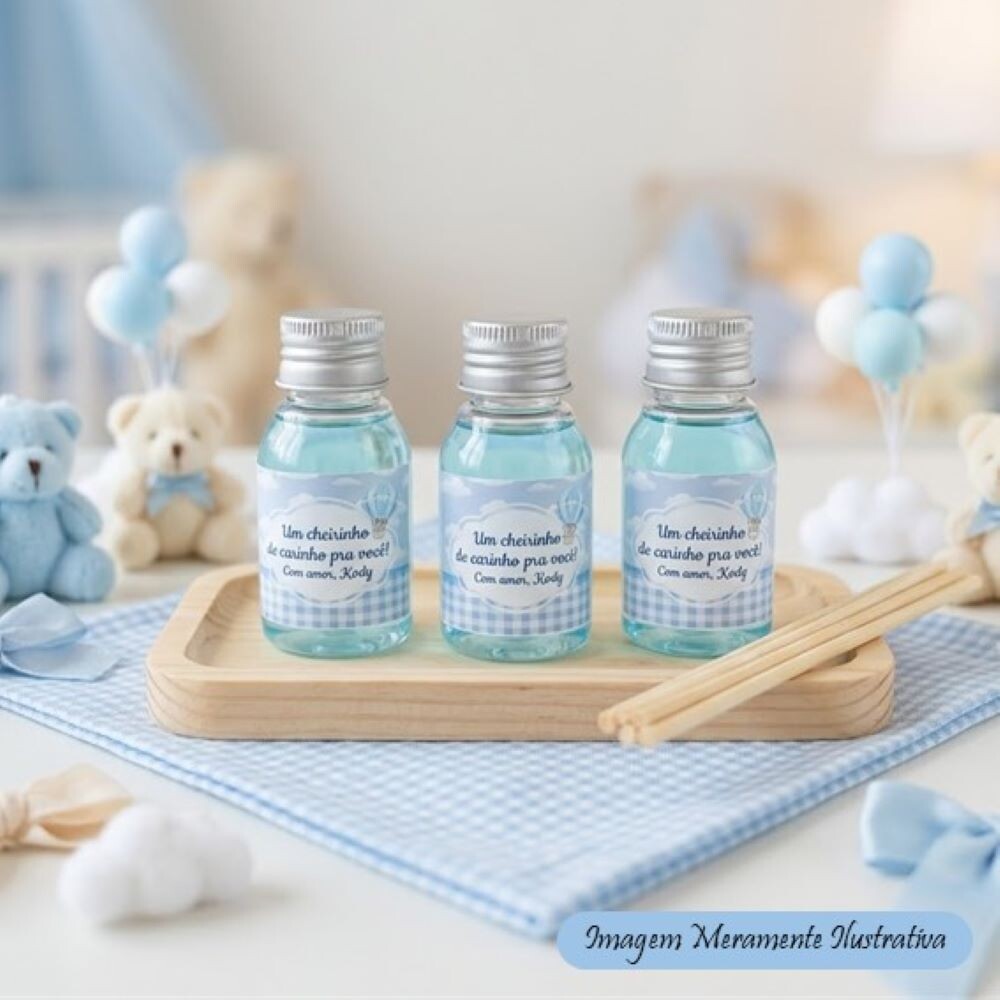 Mini Aromatizador Lembrancinha Chá de Bebê Baloeiro - Maternida