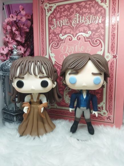 Biscuit Estilo Funko Pop Darcy e Elizabete