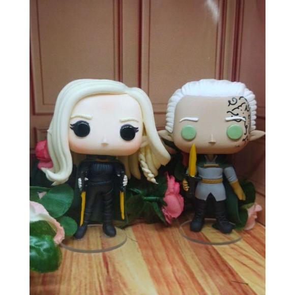 Funko em Biscuit Aelin Calaena e Rowan de Tog ( Trono de Vid