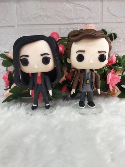 Funko em Biscuit Amy Santiago e Jake Peralta de Brooklyn 99