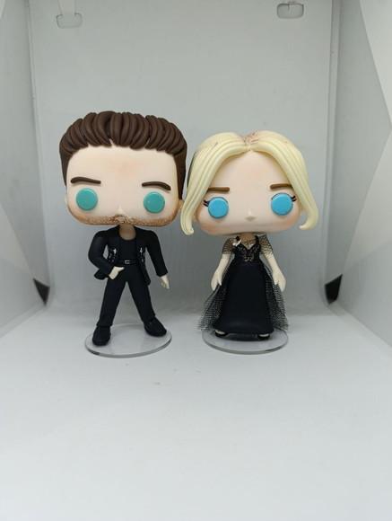 Funko em Biscuit Penelope e Colin Bridgerton/ Nicola e Luke