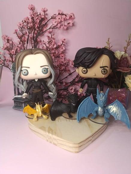 Funko em Biscuit Xaden e Violet Quarta Asa