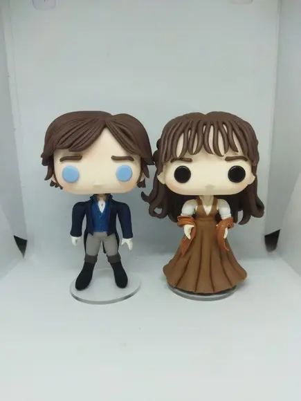Biscuit Estilo Funko Pop Darcy e Elizabete