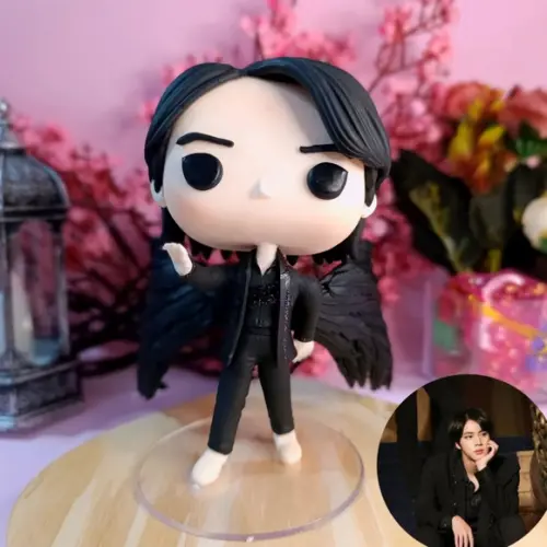 Funko Biscuit Kim Seok-jin Versão Black Swan Bts
