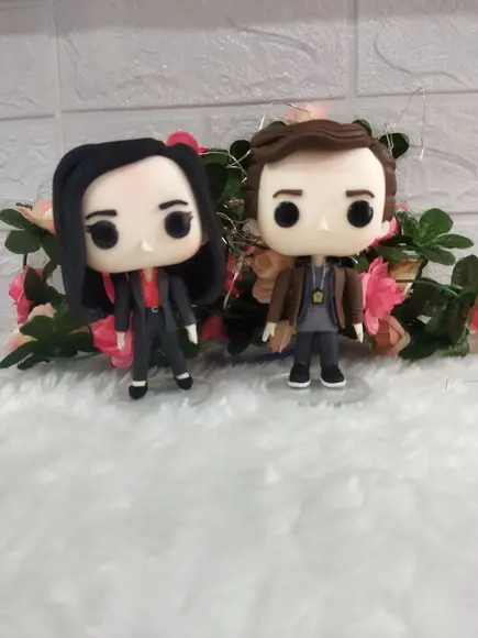 Funko em Biscuit Amy Santiago e Jake Peralta de Brooklyn 99