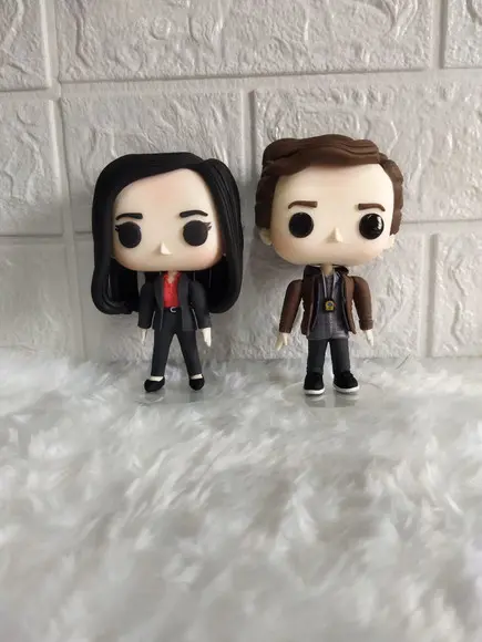 Funko em Biscuit Amy Santiago e Jake Peralta de Brooklyn 99