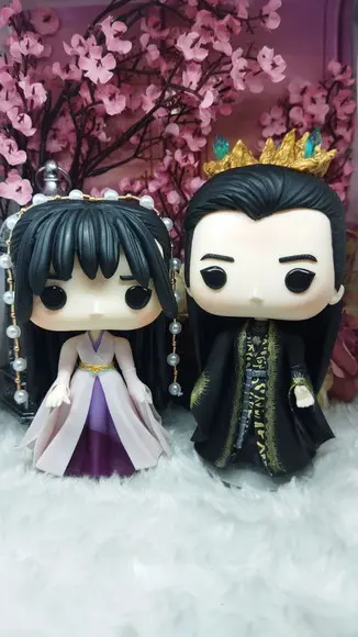 Funko em Biscuit Casal Dong Fang Qing Cang e Xiao Lan Hua