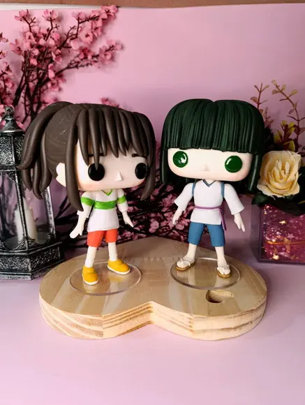 Funko em Biscuit Haku e Chihiro de a Viagem de Chihiro