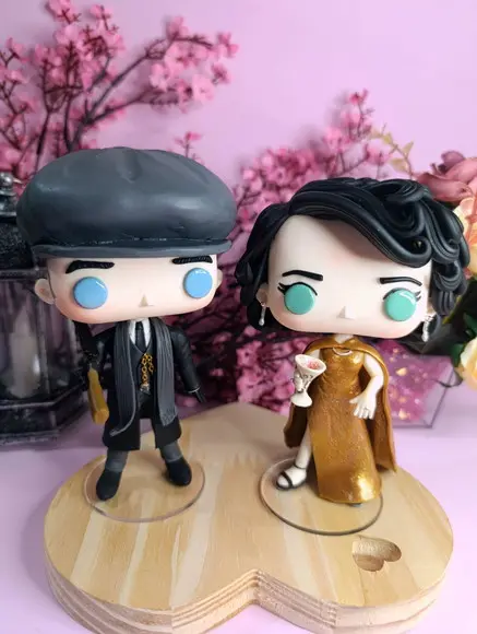 Funko em Biscuit Tommy Shelby e Lizzie Stark Peaky Blinders