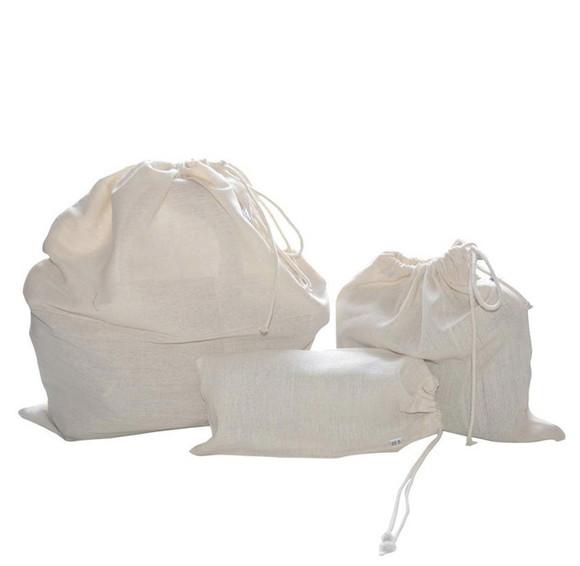 100 Dust Bags em Algodão Cru - 35 x 35cm