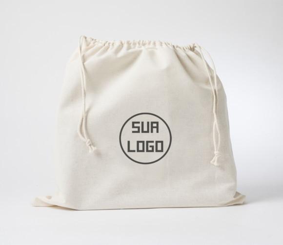 100 Dust Bags em Algodão Cru - 40 x 40cm