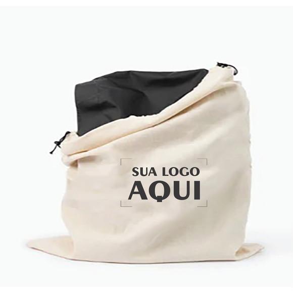 100 Dust Bags em Algodão Personalizados - 30 x 40cm