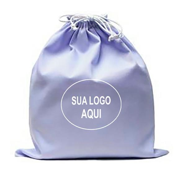 100 Dust Bags em Cetim Personalizados - 30 x 40cm