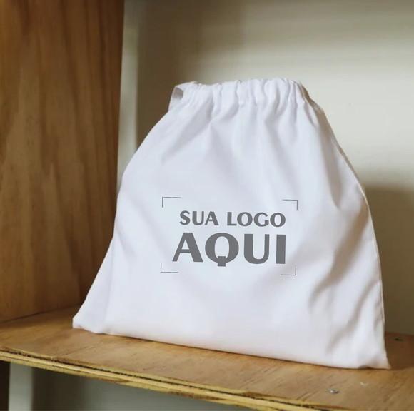 100 Dust Bags em Cretone Branco - 30 x 35cm