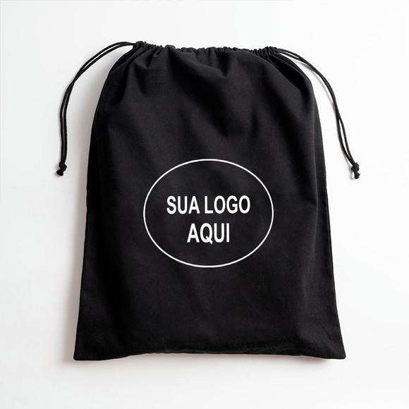 100 Dust Bags em Cetim Personalizados - 30 x 40cm
