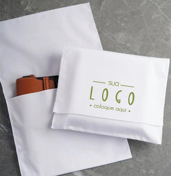 100 Envelopes em Algodão Cru - 20x15cm -