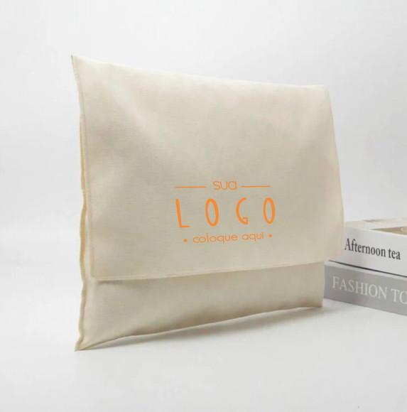 100 Envelopes em Algodão Cru - 20x30cm -
