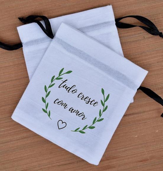 20 Saquinhos em Oxford Personalizados - 10 x 12cm