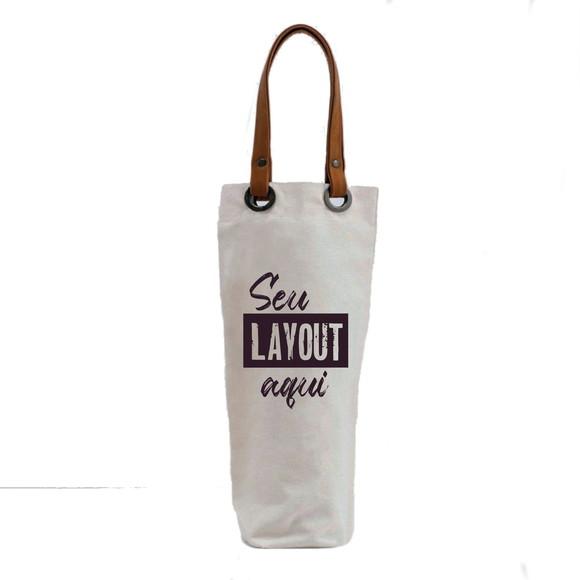 20 Wine Bags em Algodão e Alças Couro Ecológico