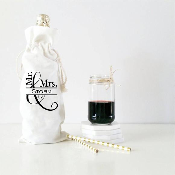 30 Sacos para Vinho em Algodão c Babado - 15 x 40cm