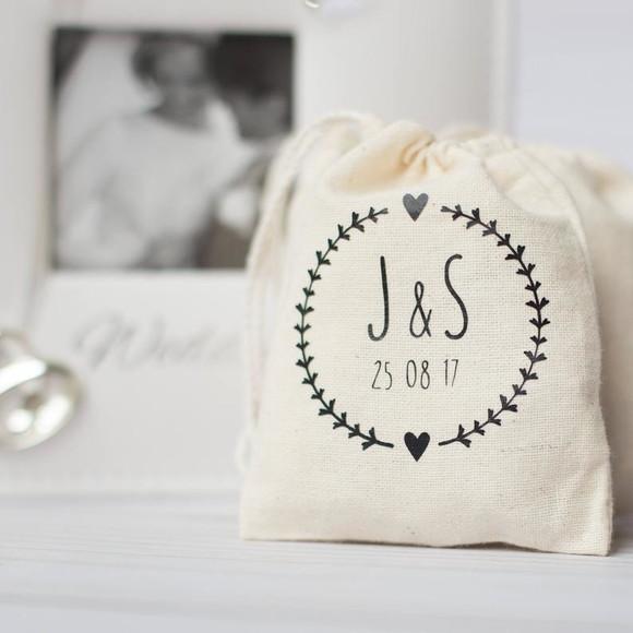 50 Saquinhos de Algodão Cru Personalizados - 20 x 25cm