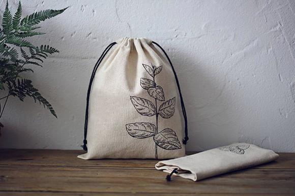50 Saquinhos de Algodão Cru Personalizados - 25 x 35cm