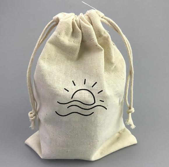 50 Saquinhos de Algodão Misto Personalizados - 20 x 25cm