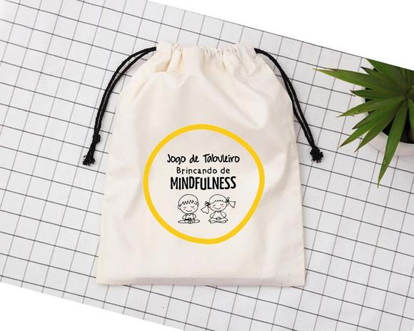 50 Saquinhos de Algodão Misto Personalizados - 20 x 25cm