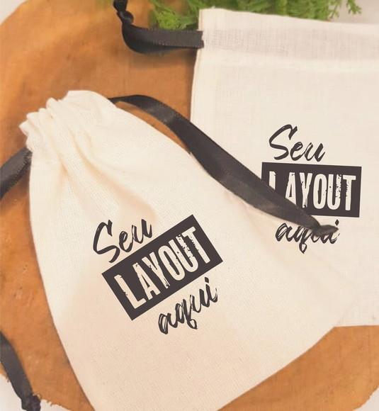 50 Saquinhos Personalizados e Fita- 10 x 15cm
