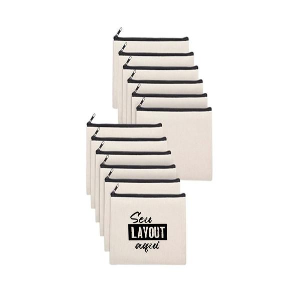 Sacos Personalizados com Ziper - 15x15cm