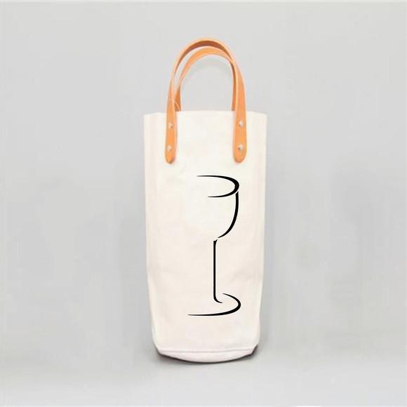 Wine Bag em Algodão e Alças Couro Ecológico - Wn1515