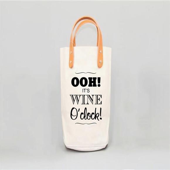 Wine Bag em Algodão e Alças Couro Ecológico - Wn1512