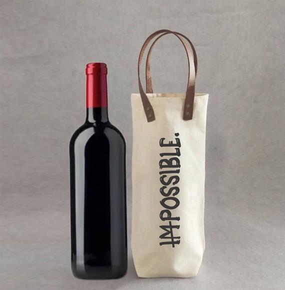 Wine Bag em Algodão e Alças Couro Ecológico - Wn501