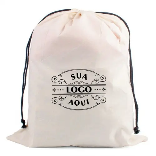 100 Dust Bags em Algodão Cru - 35 x 45cm