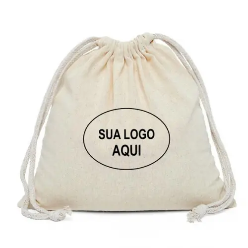100 Dust Bags em Algodão Cru - 35 x 35cm
