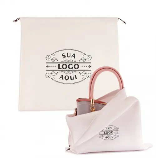 100 Dust Bags em Algodão Cru - 40 x 45cm