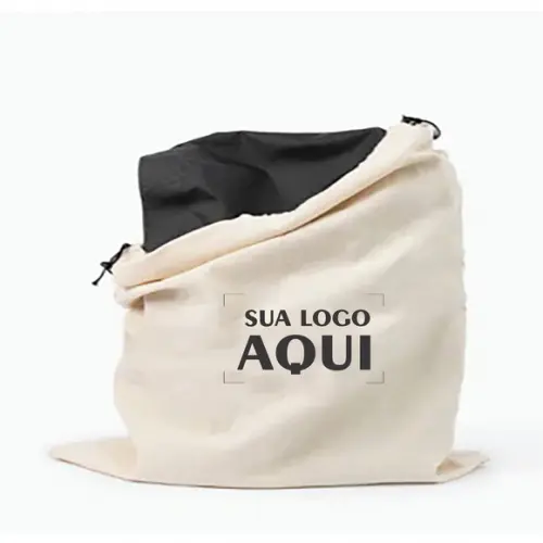 100 Dust Bags em Algodão Personalizados - 30 x 40cm