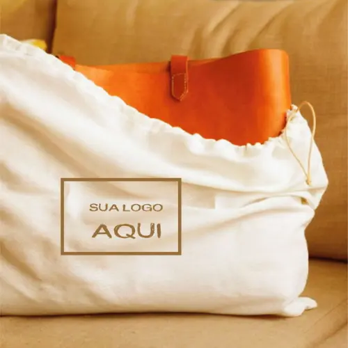 100 Dust Bags em Algodão Cru - 45 x 60cm