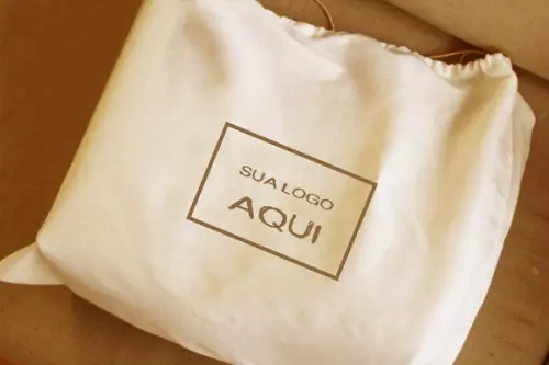 100 Dust Bags em Algodão Cru - 45 x 60cm
