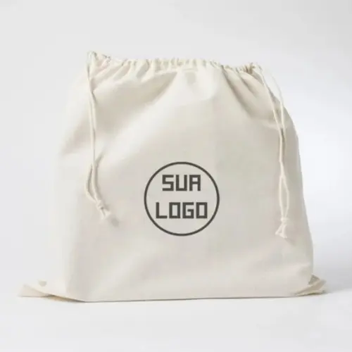 100 Dust Bags em Cretone Branco - 30 x 35cm