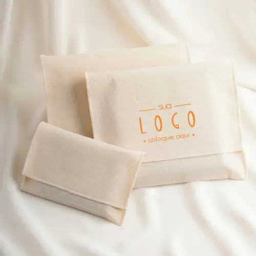 100 Envelopes em Algodão Cru - 20x25cm -