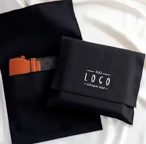 100 Envelopes em Linho Preto - 20x25cm -