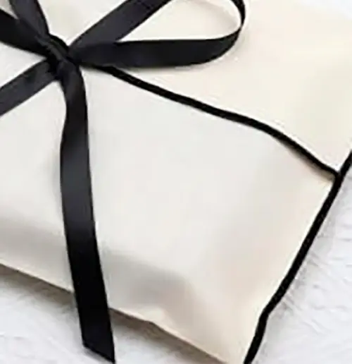 100 Envelopes em Algodão Personalizado e Fita - 20x30cm -